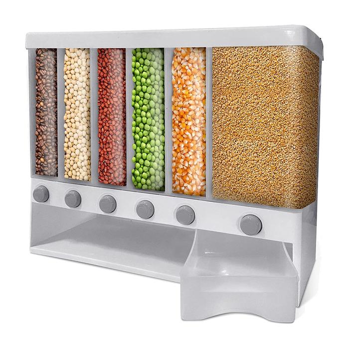 Dry Food Dispenser Cereal Container-Rice Dispenser 22 Pounds Pantry &