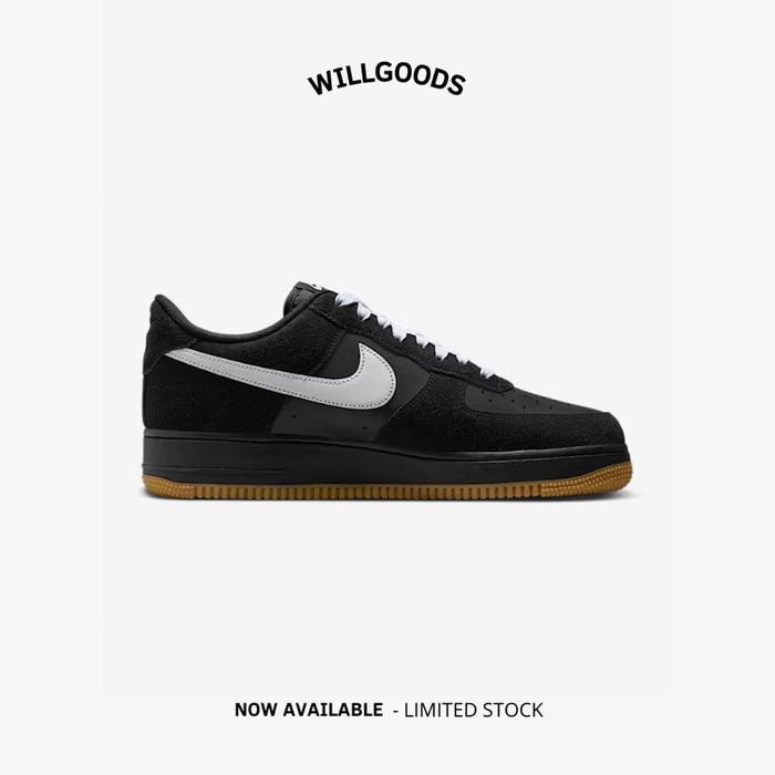 Nike Air Force 1 Low ‘07 LV8 Black Gum White Original Resmi