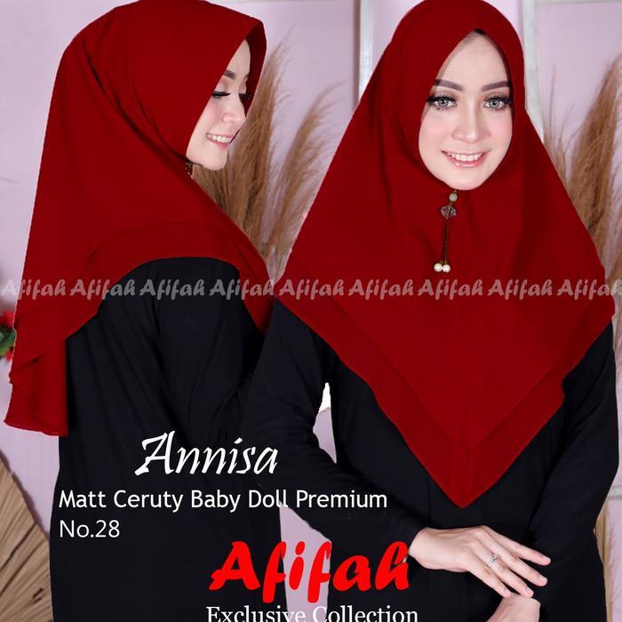 HIJAB T / KHIMAR 2 LAYER / JILBAB CERUTY 2 LAYER / JILBAB KHIMAR