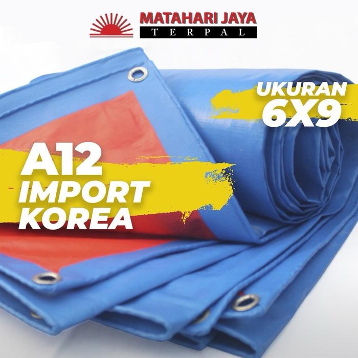 Terpal Plastik Korea A12 Ukuran 6X9 Tahan Air & Tebal