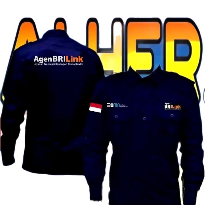 terbaru sa request nama tanpa biaya tambahan kemeja agen brilink baju agen brilink seragam agen bril