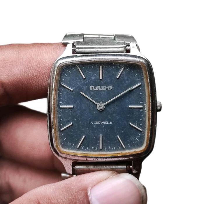 Rado Jam Tangan Rado 17 Jewels Vintage Diameter 30mm Kondisi Mati Sesuai Foto Putaran Jarum Lancar G
