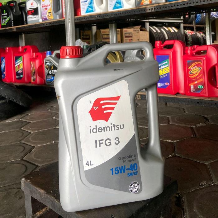Idemitsu IFG 3 15W-40 4L Gasoline Mineral SM/CF Oli Mesin Berkualitas Tinggi untuk Performa Optimal