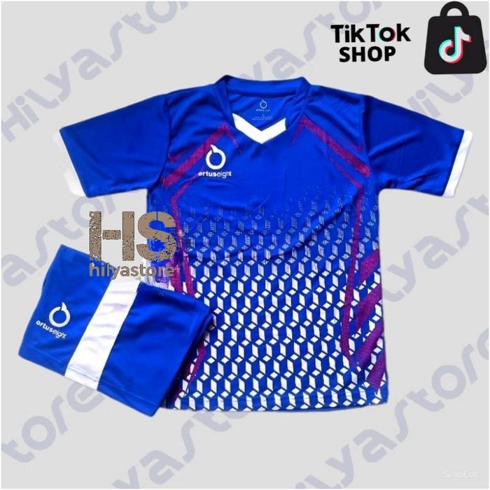 PREMIUM Free Sablon Nama Setelan Jersey Olahraga Indoor Outdoor Anak Usia 5-13 Tahun Kostum Sepak Bo