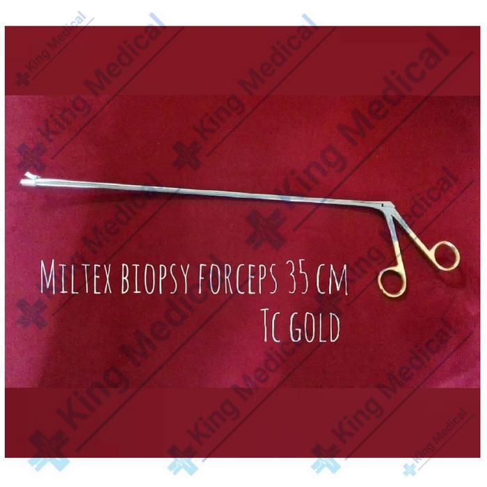 Tang Biopsi Miltex Biopsy Forcep 35cm TC Gold Handle Premium Quality