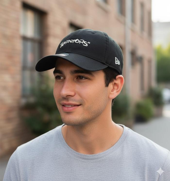 Topi New Era Golden State Warriors League Scribble Black 9Forty Cap Original