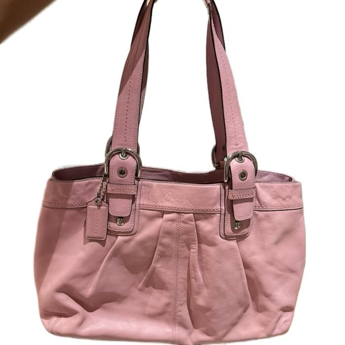 Coach Tas Tangan Vintage Warna Pink dengan Desain Elegan dan Praktis