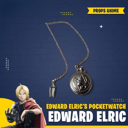 1 Pcs Jam Saku Edward Elric Cosplay Anime Fullmetal Alchemist Brotherhood Aksesoris Fashion Kartun