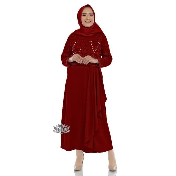 Vgn Gamis Maxi Mikayla Lv / Maxi Lv Wanita / Maxi Dress Populer / Maxi Terlaris / Fashion Muslim
