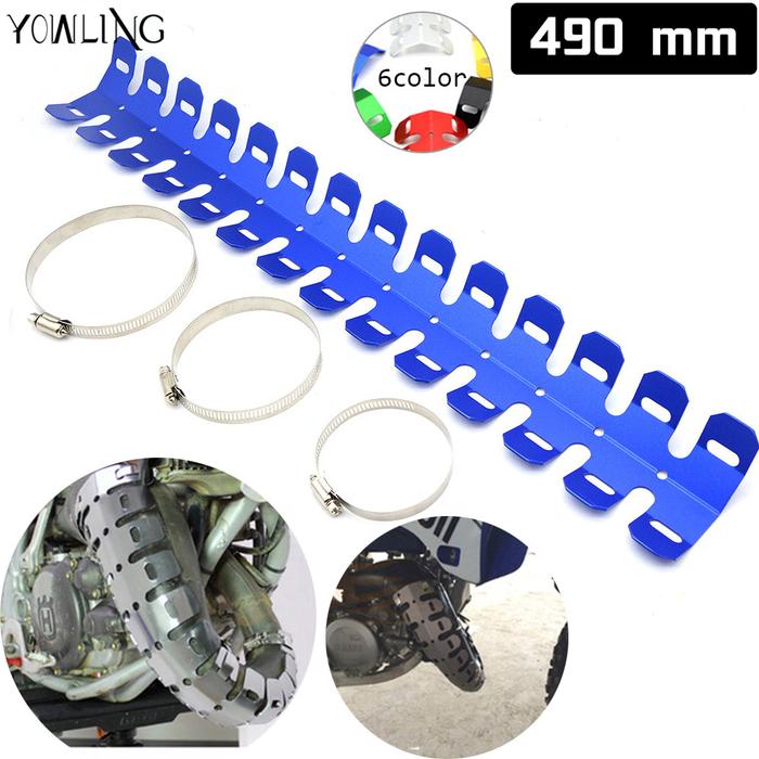 CNC Motorcycle Exhaust Muffler Pipe Protector Heat Shield Engine