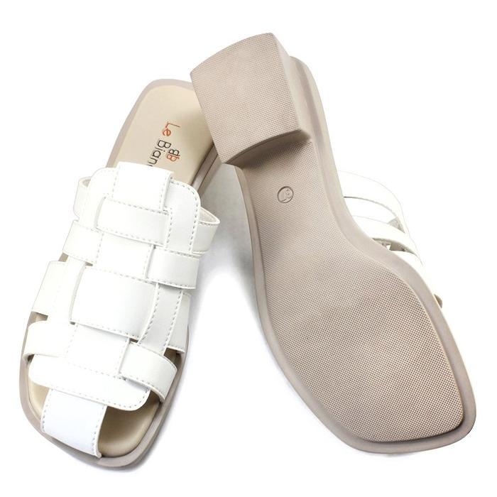 PROMO!! Le Bianca Yeppo Nomu TP 12-01 Sendal Wanita Mules coklat shoes hitam selop Putih Sandal STOK