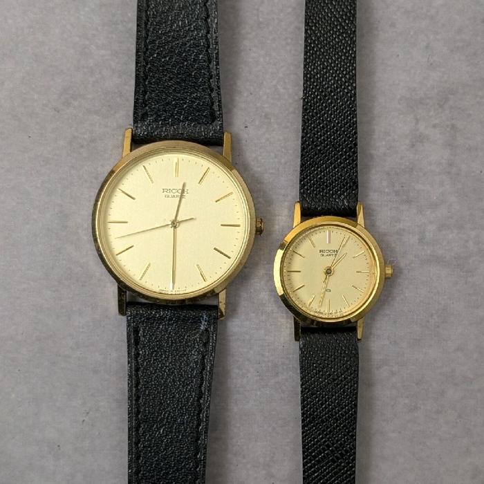 Jam Tangan Vintage Pair Watch Ricoh Quartz or Jam Tangan Couple Ricoh