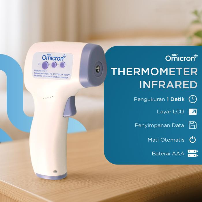 Permata Mall | Termometer Infrared Digital | Thermogun Suhu Badan | Alat Ukur Suhu
