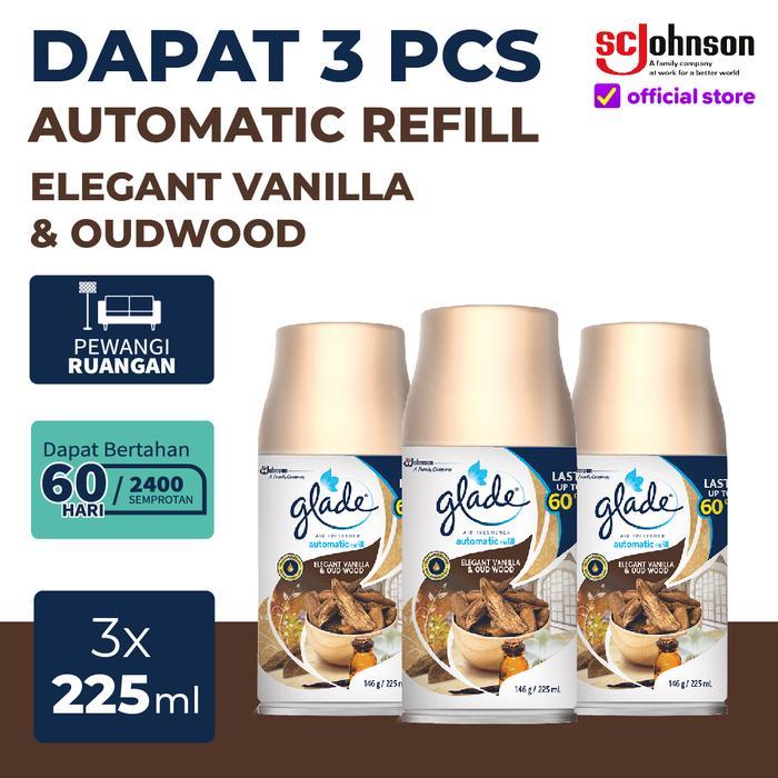 (TRIPLE PACK) - Glade Matic Spray Refill 146gr x3 - Pengharum Ruangan - Pewangi Rumah - Pengiriman H