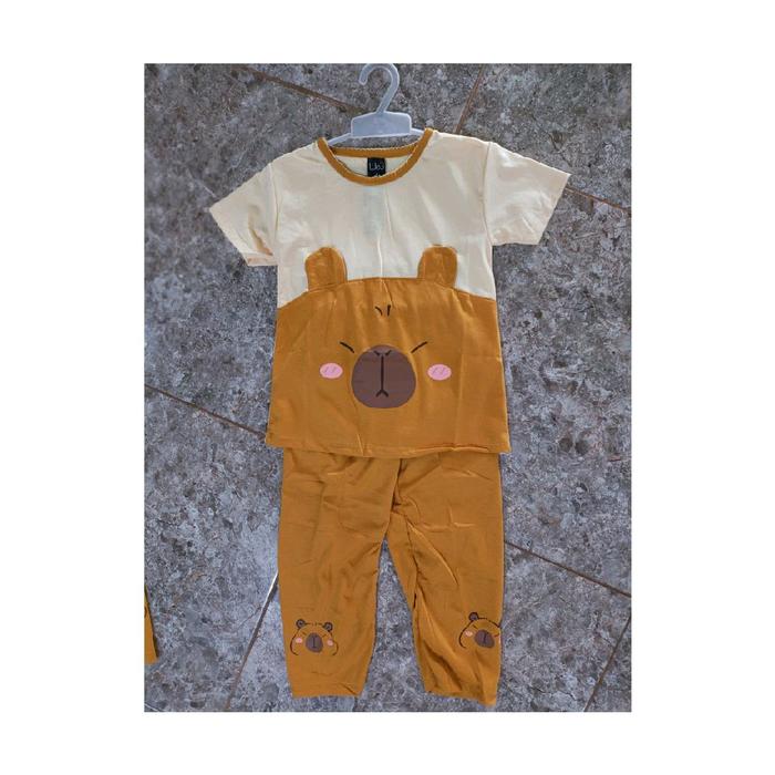SETELAN BAJU TIDUR WE3 ANAK ANAK CELANA PANJANG
