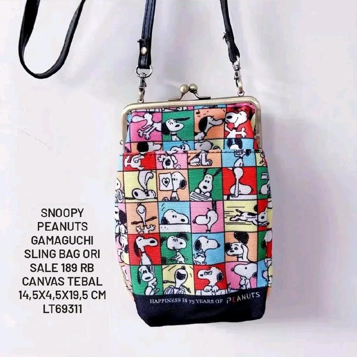 Snoopy Sling Bag Ori Multicolor