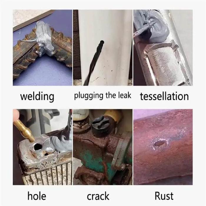Metal Casting Glue Anti Bocor Epoxy Kuat Lem Perekat Lem Besi Ab 100/200G Tertell Lem Ab