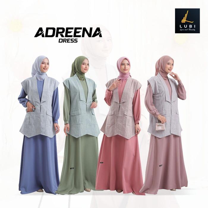 LUBI ADREENA DRESS GAMIS INNER OUTER GAMIS REMAJA