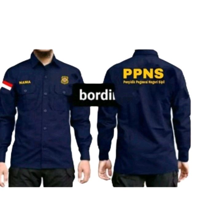KEMEJA PPNS PENYIDIK LENGAN PANJANG SERAGAM PPNS PENYIDIK full BORDIR (SERAGAM KERJA)