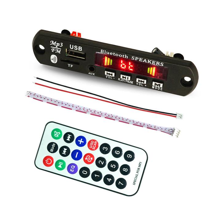 Bluetooth Nirkabel 5.0 MP3 WMA Papan Dekoder Modul Audio USB TF Radio