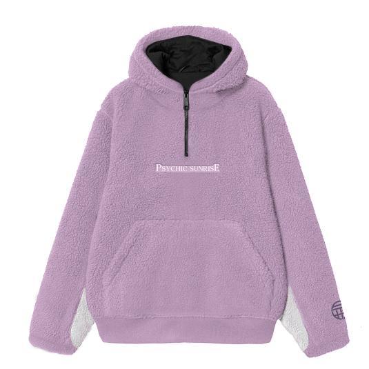 Faith Industries "Psychic Sunrise" Sherpa Hoodie Lilac terlaris