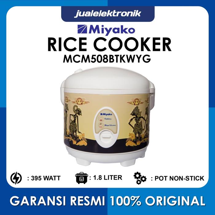 Miyako Magic Com 1.8 Liter Batik Wayang - MCM508BTKWYG Rice Cooker