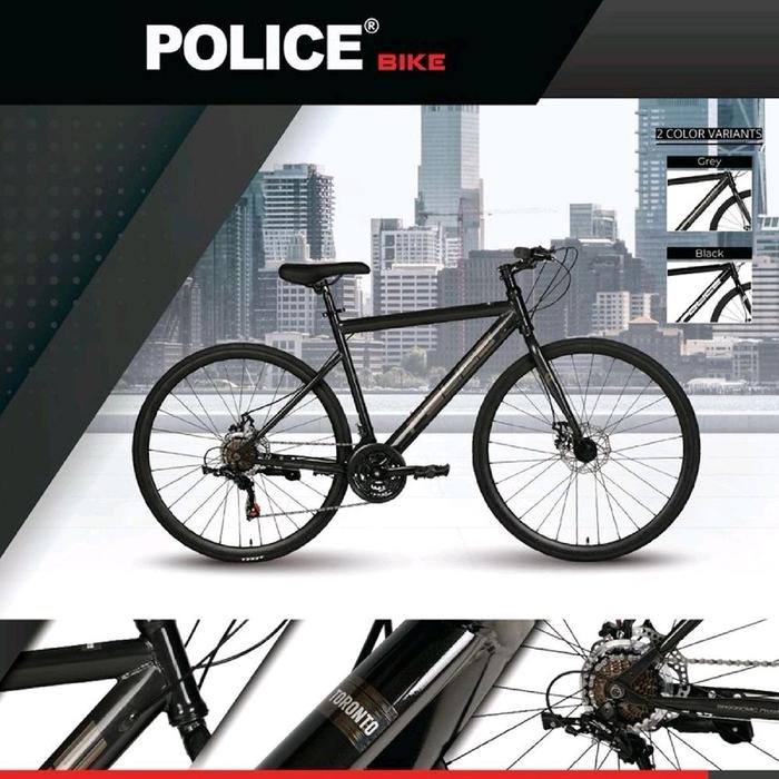 SEPEDA 700 ELEMENT POLICE HYBRID TORONTO EFG 3 X 7 SPEED DISC BRAKE