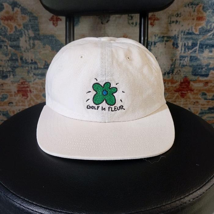 Golf Le Fleur Hat With Green Flower GOLF WANG