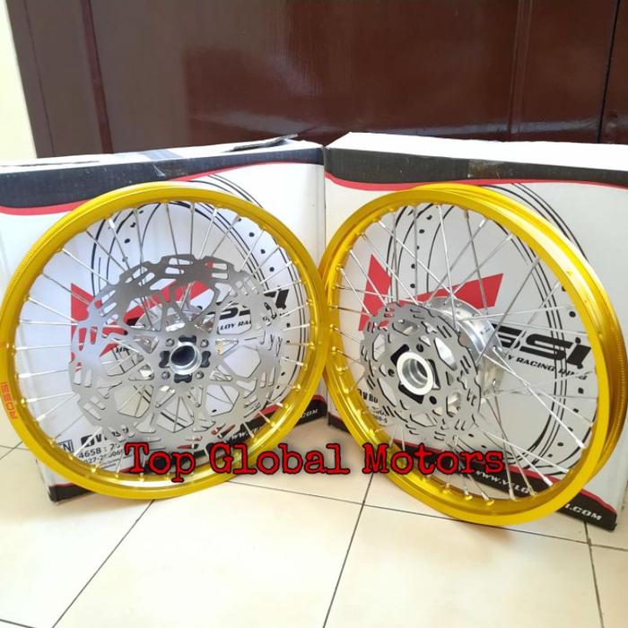 VELG VELK PAKETAN SATRIA FU 140X140-17 FULL SET PLUS PIRINGAN - PELEK ROSSI SATRIA FU SEPASANG KWALI