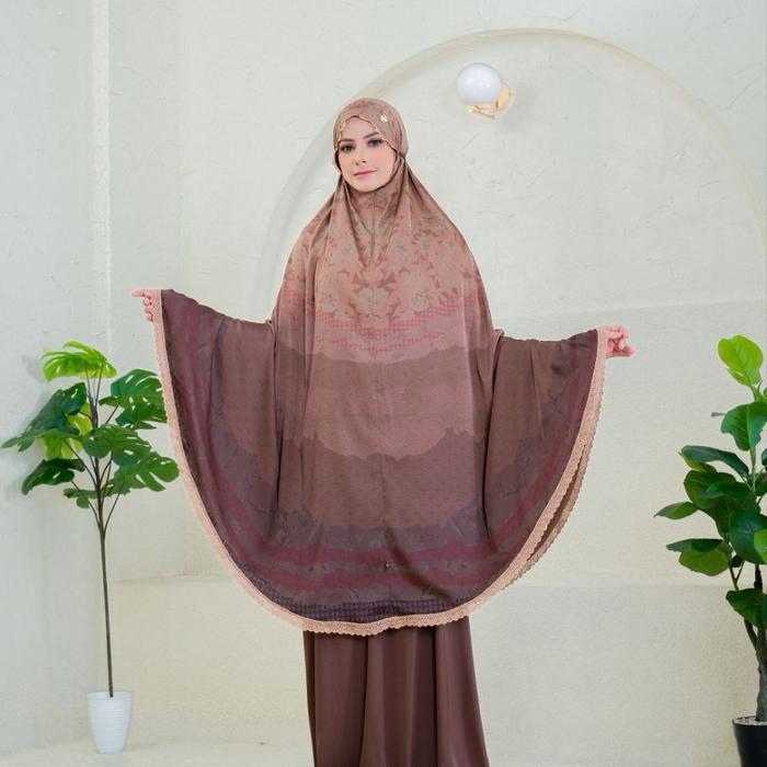 Moscha Mukena Fathima Series mukena 2in1 by Moschahijab/Mukena Premium Silk Armani by Moschahijab