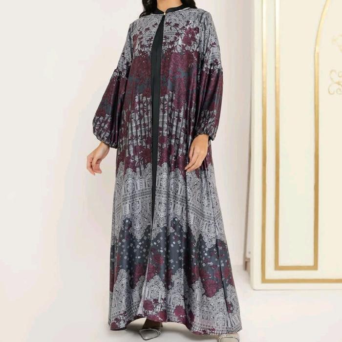 KHATINA SET DRESS WINE BY.GEULIS FASHION MUSLIM