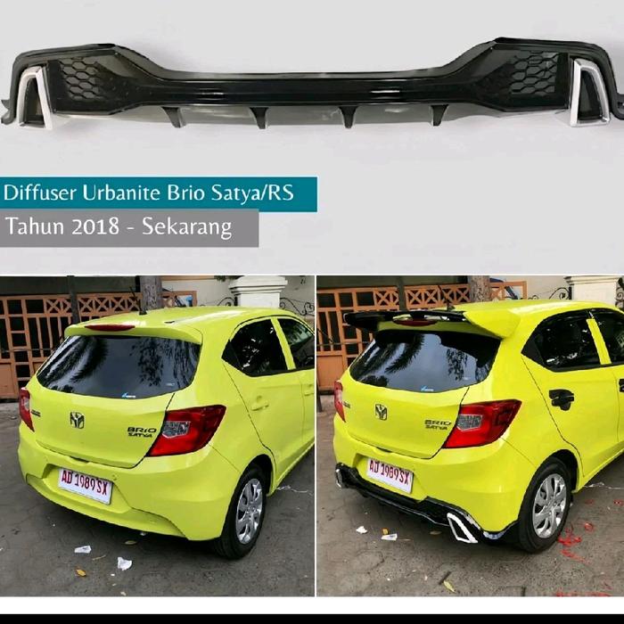 diffuser urbanit / diffuser all new brio urbanit / bodikit belakang brio / diffuser accessories car