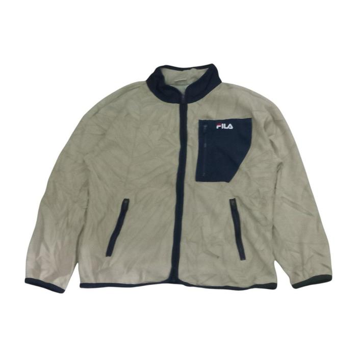 Jaket Sherpa Fila Cream Anak Second Original