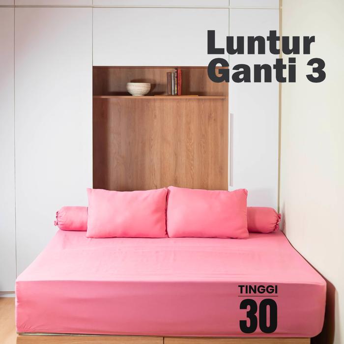 Tinggi 30: Sprei Set Fitted 180x200 | 160x200 | 120x200 | 100x200 | 90x200 Solid Polos