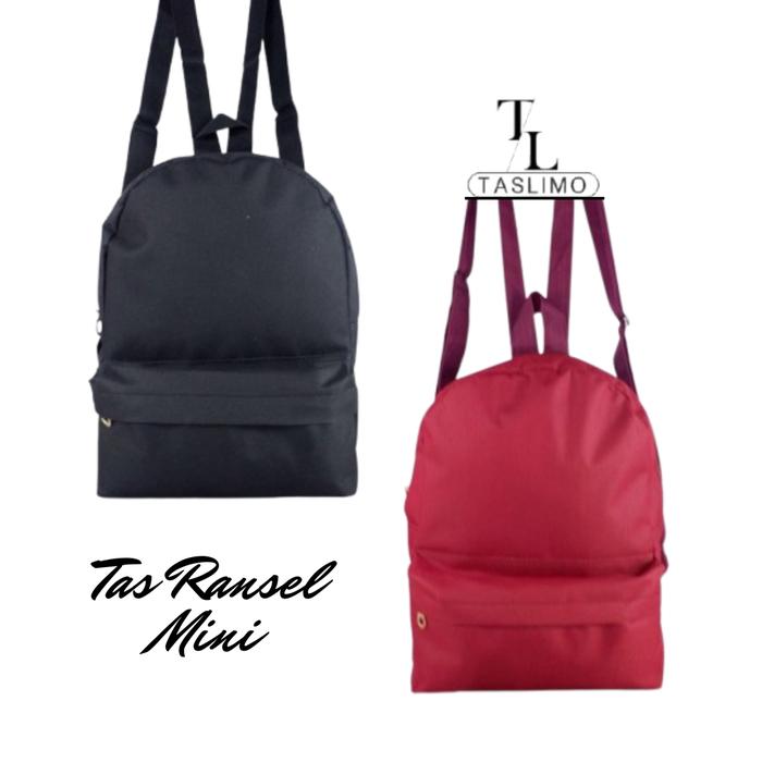 [TASLIMO] TATA Tas Ransel Mini Ransel Bag Wanita/Ransel mini Polos/Tas Gendong Cewek Fashion  Tas Wa