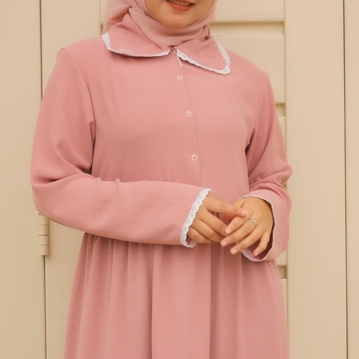 Tunik Midi Airflow Renda bawah