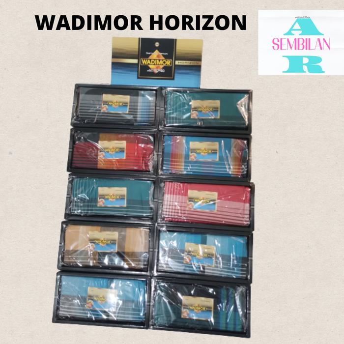 SARUNG WADIMOR MOTIF HORIZON TERBARU/TERMURAH Dewasa Kain Kotak Katun Hitam Pria Muslim