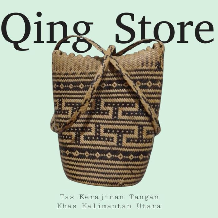 Asli!! Tas Dayak Khas Kalimantan Utara/ Selempang Pria Kulit Slingbag