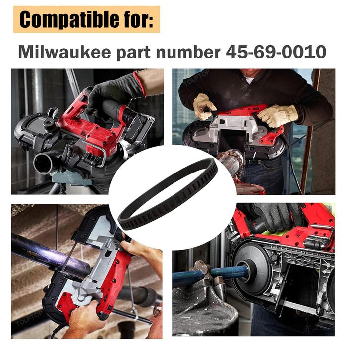 for Milwaukee BandSaws Blade 45-69-0010 Bandsaw Pulley Tires Replacement Bandsaw Part Deep Cutting B