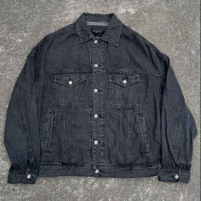 TATE Trucker Denim Jacket croc