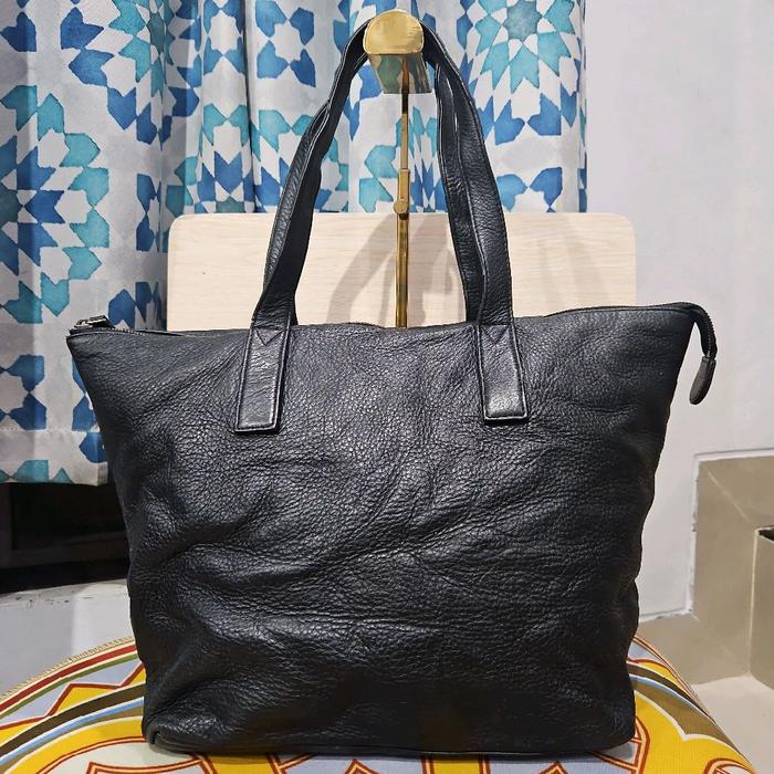 Preloved Tote Bag Kulit Hitam Hoze