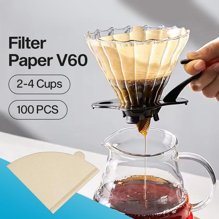 Cahayastore - Filter Kopi V60 | Kertas Saringan Kopi | Filter Paper 100PCS