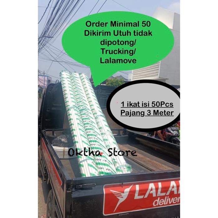Pipa Conduit 20mm NISO Konduit 20 mm Pipa Listrik 3m  3 Meter POTONG 2