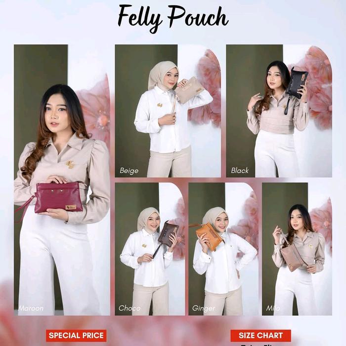 PROMO BAG DAN POUCH BY FEE FASHION DAN GHIINA FASHION DOMPET WANITA TERBARU SIMPLE MURAH