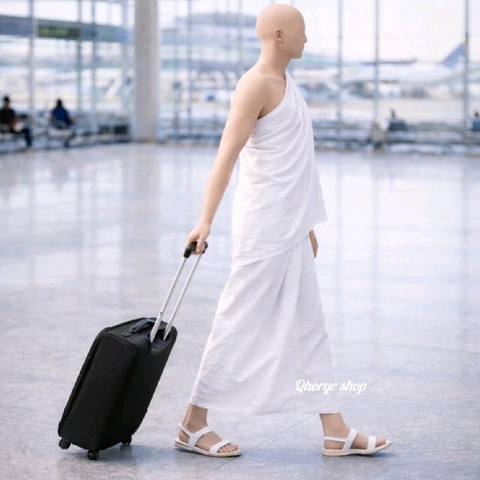 Kain Ihram Pria Dewasa β Katun Lembut & Nyaman Untuk Umrah Dan Haji Jubah Polos Muslim Gamis Remaja