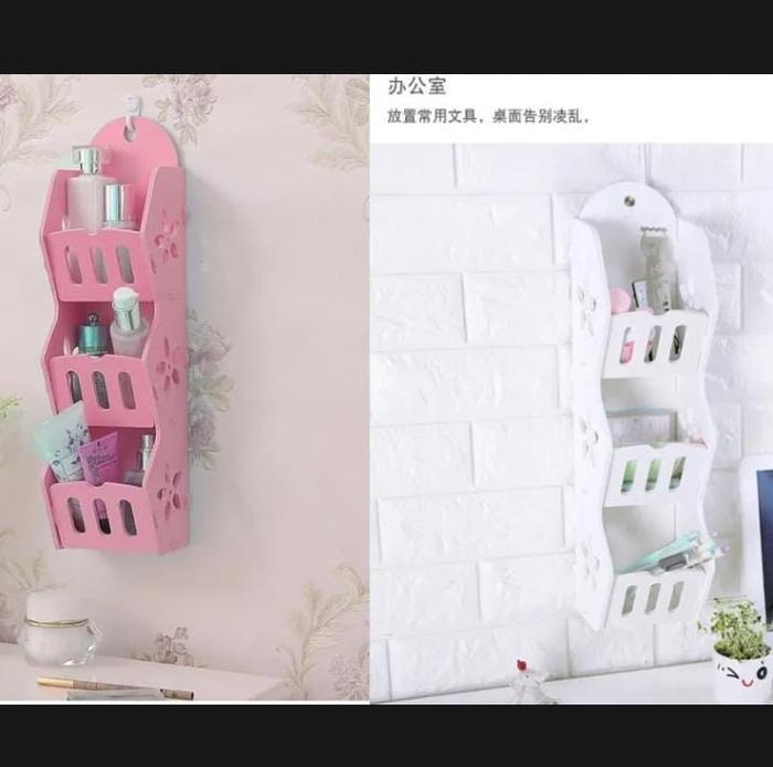 RAK SHABBY RAK DINDING RAK KOSMETIK RAK KAMAR RAK RUANG TAMU STORAGE DECORATIVE RACK SHABBY
