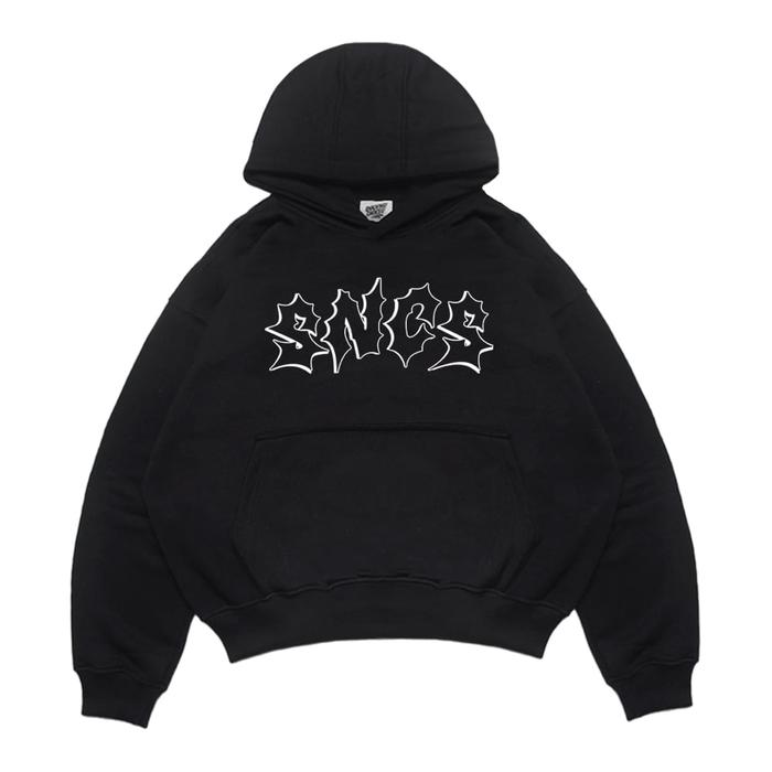 Hoodie | Boxy | Monarchy | Black | Snackingchoices