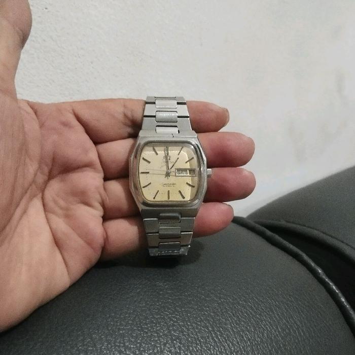 jam Omega Seamaster Automatic Day-date TV Screen Vintage