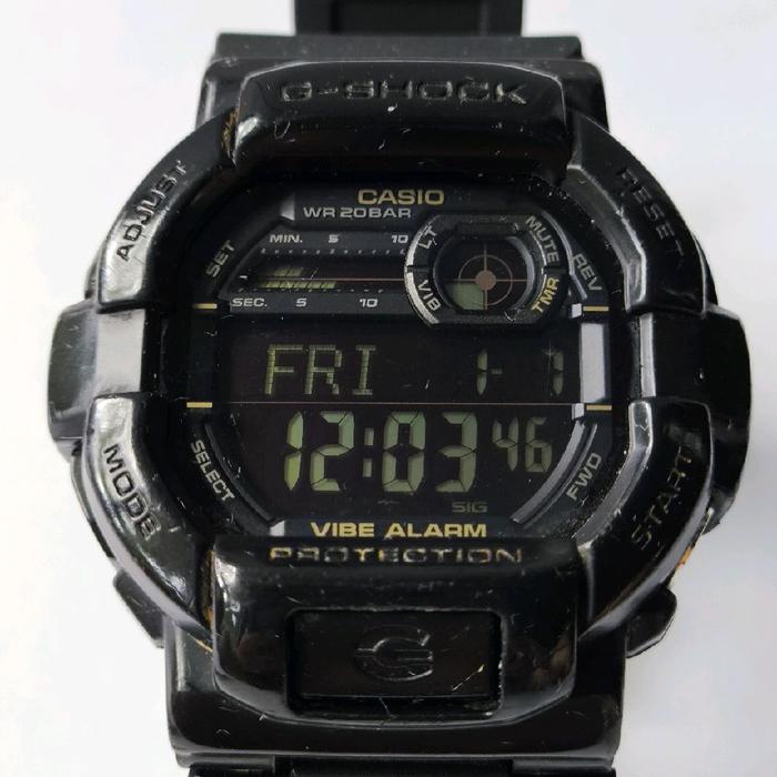 Casio G-Shock GD 350 Jam Tangan Digital Hitam dengan Fitur Vibe Alarm dan Protection