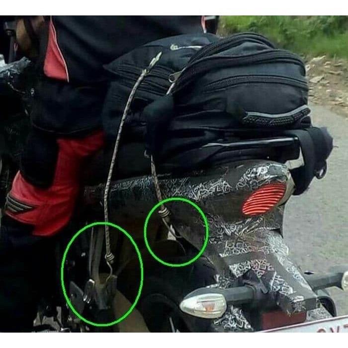 Tali Motor 1M Barang Bagasi Serbaguna Tali Pengikat Helm Elastis Karet Aksesoris Sepeda Gowes Bawaan